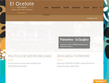 Tablet Screenshot of ecolodgesocelote.com